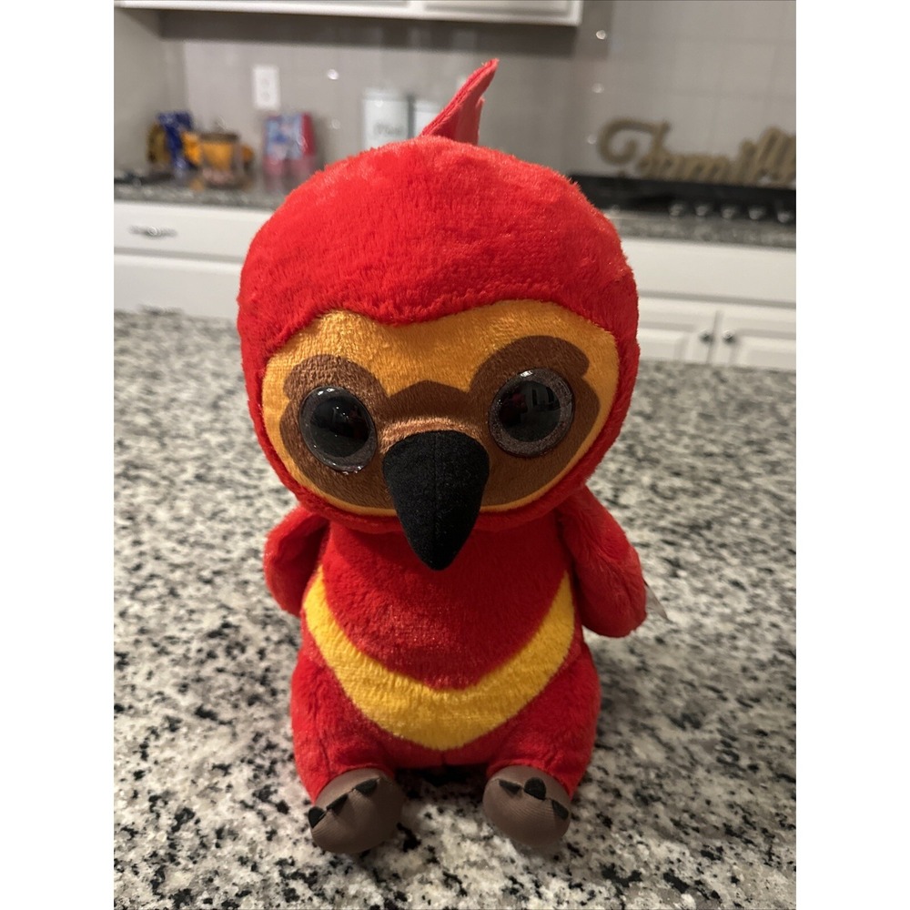 Harry‎ Potter Red Fawkes Phoenix Plush Stuffed Animal Just Play Large Eyes New